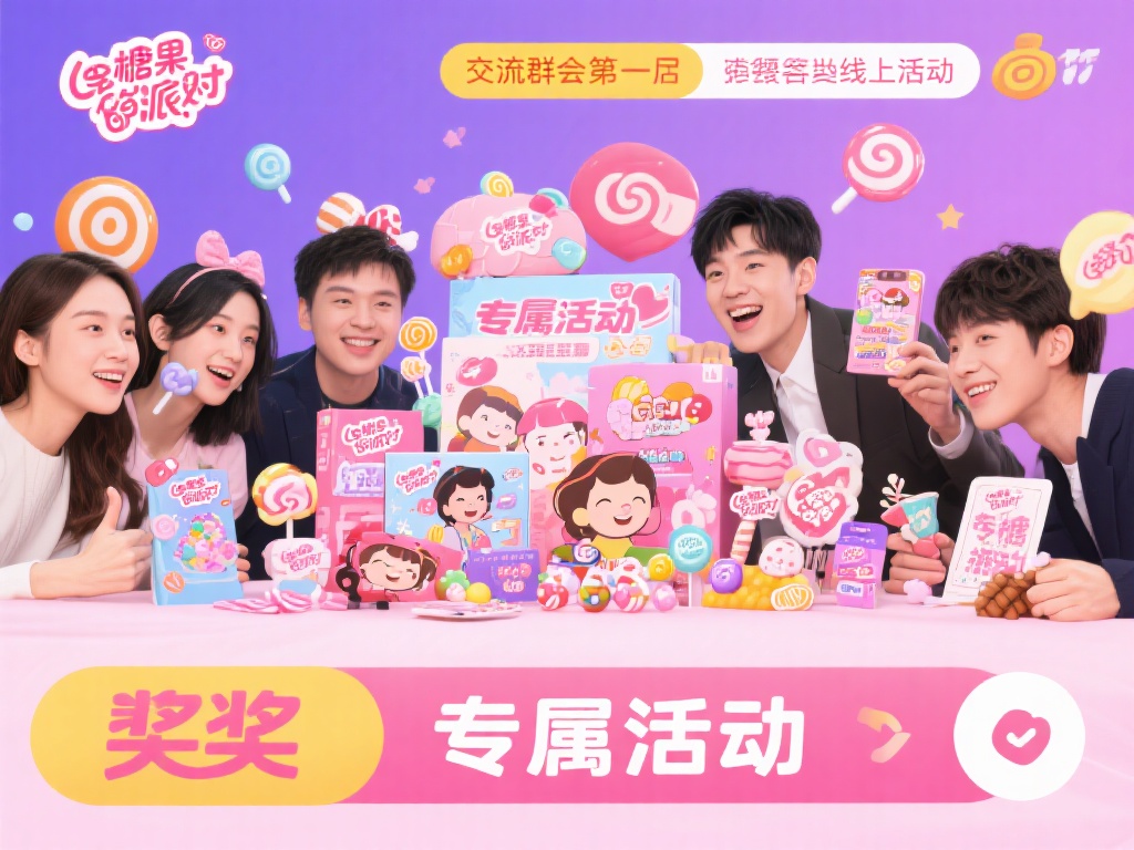 专属活动，赢取好礼
很多糖果派对交流群会定期为成
