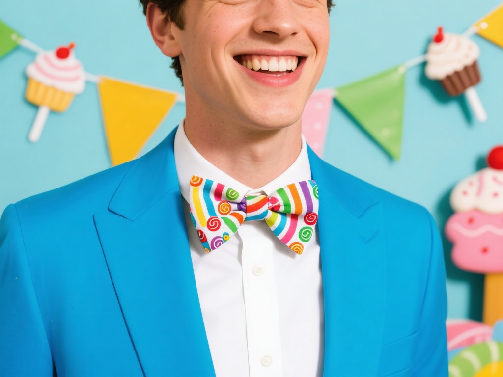 糖果派对领结搭配创意指南：趣味装扮秘籍