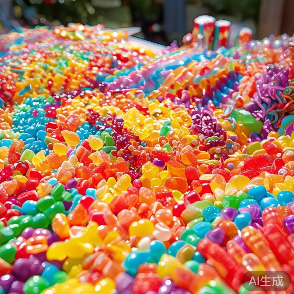 彩虹派对糖果盛宴以其丰富的色彩和多样的品类成为节日