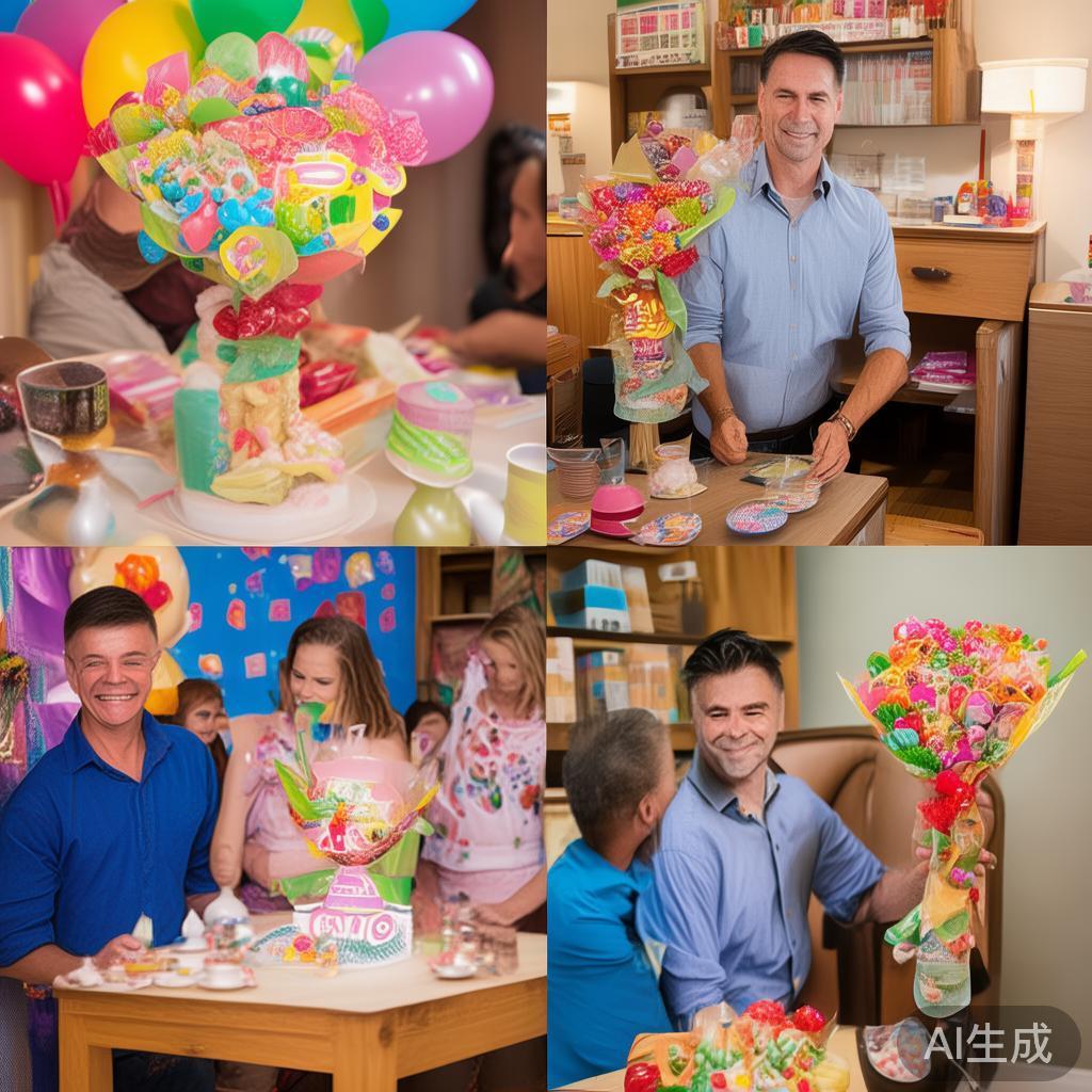 例如，一次“接机糖果派对”上，一位远行多月的父亲与