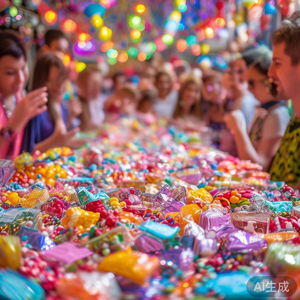 糖果派对下的甜蜜时光:欢乐分享的美味瞬间与幸福记忆 糖果派对作为一种充满色彩与活力的聚会形式,不仅仅是