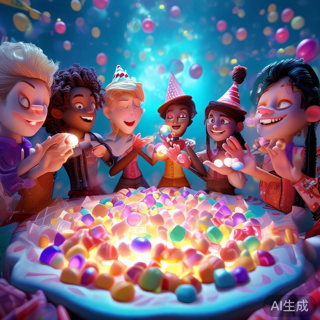 糖果在香肠派对中扮演着特殊的角色，它不仅是游戏中的